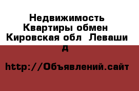 Недвижимость Квартиры обмен. Кировская обл.,Леваши д.